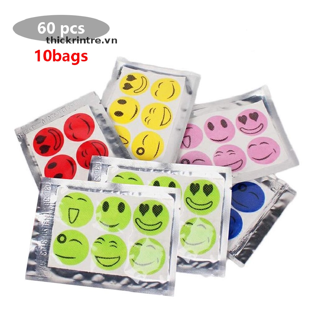 Set 60 Miếng Dán Chống Muỗi Di Động Dễ Sử Dụng