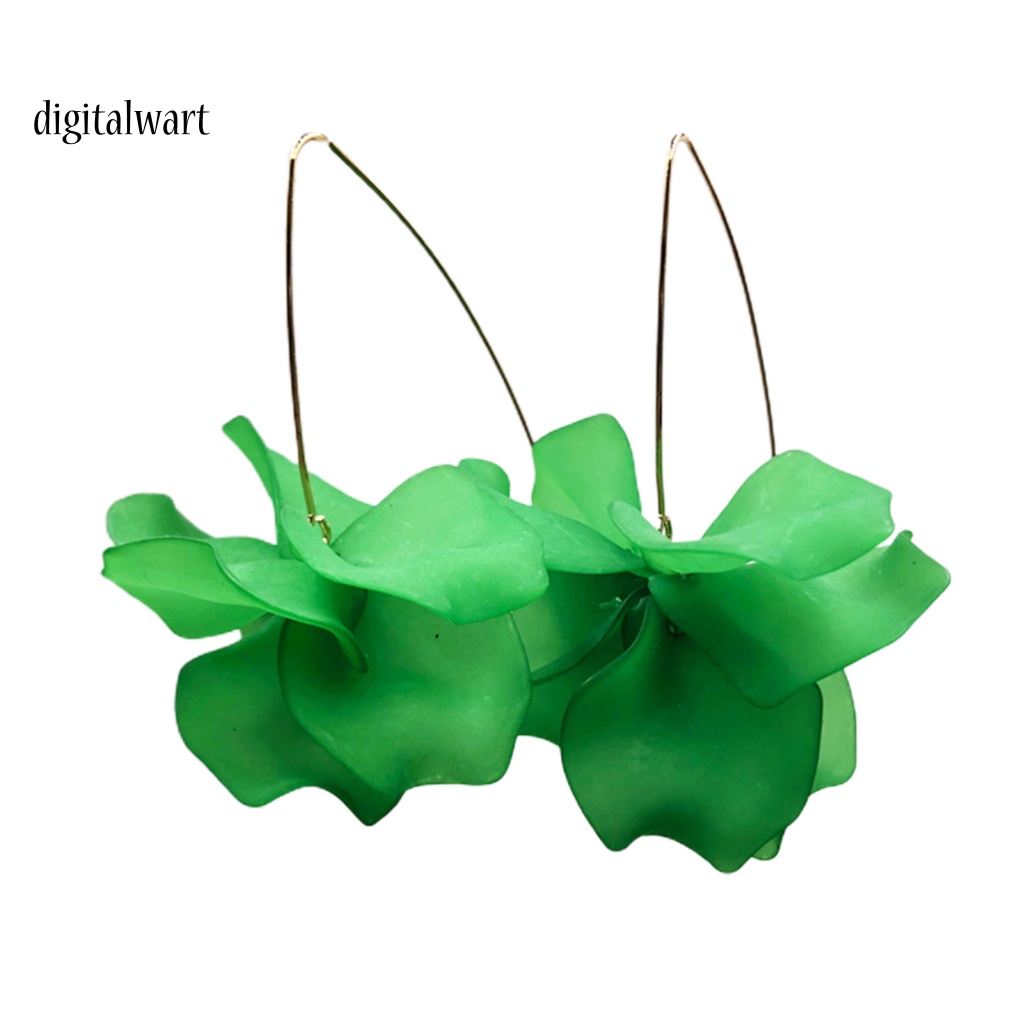 Kỹ Thuật Số| 1 Đôi Bông Tai Móc Hình Cánh Hoa Handmade Phong Cách Bohemian Thời Trang Cho Nữ