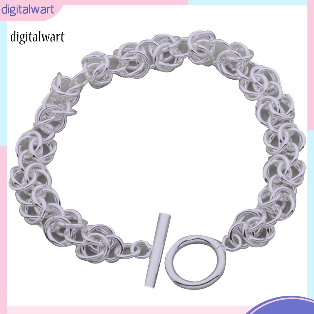 Kỹ Thuật Số| Vòng Tay Mạ Bạc Thiết Kế Tối Giản Cho Nữ