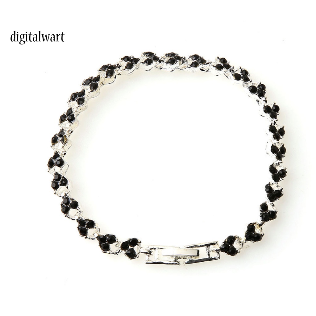 Kỹ Thuật Số| Vòng Tay Đính Đá Pha Lê Nhân Tạo Lấp Lánh Sang Trọng Thời Trang Cho Nữ