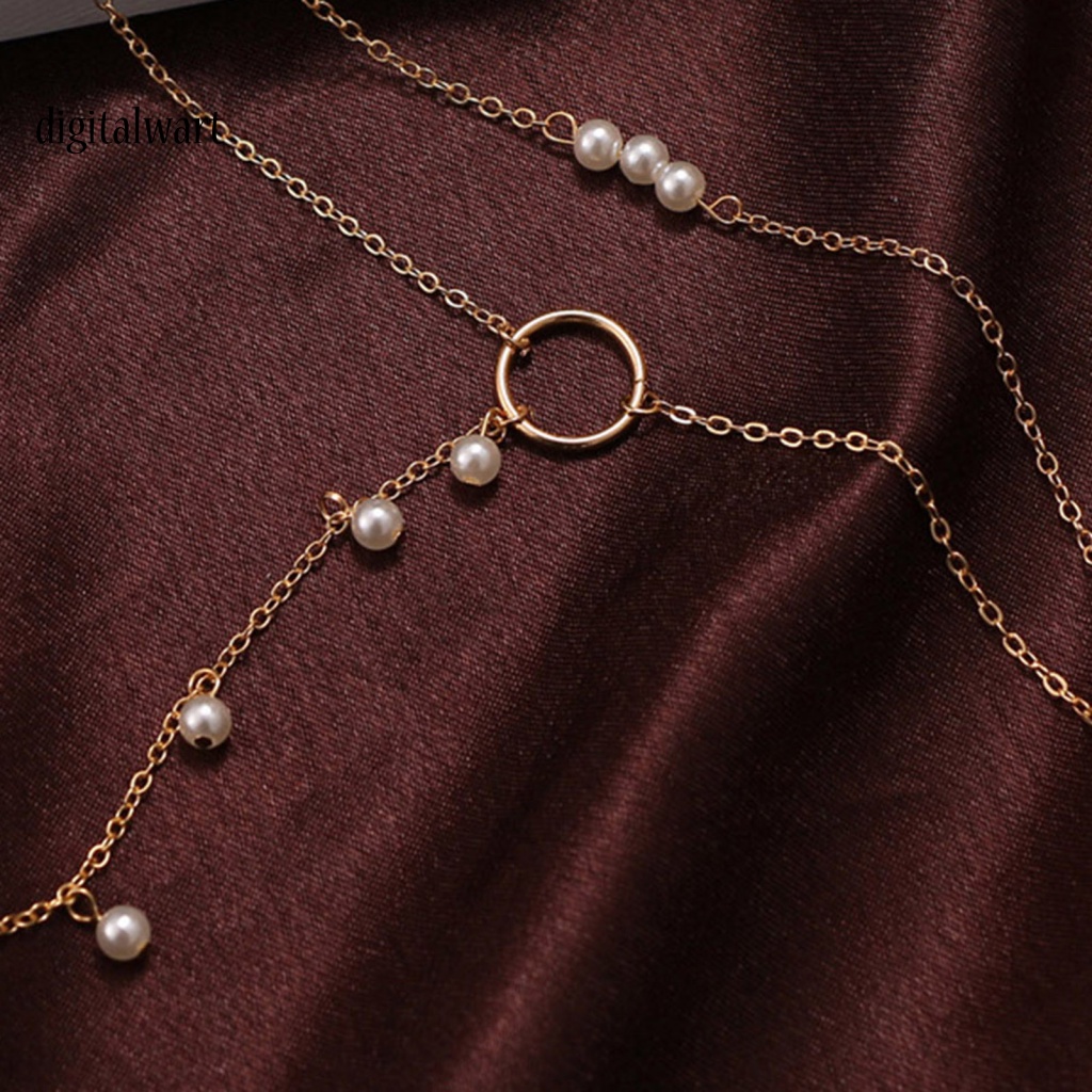 Kỹ Thuật Số| Vòng cổ Chuỗi Hạt Ngọc Trai Nhân Tạo Thanh Lịch Cho Nữ