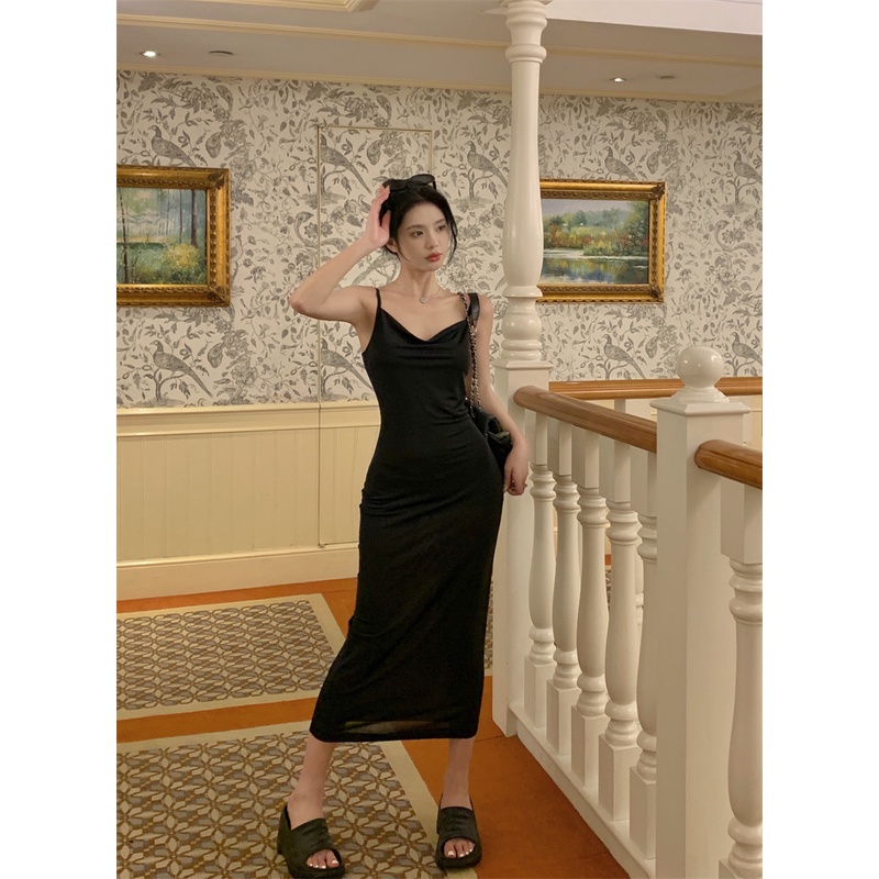 Đầm Lửng Hai Dây Dáng Ôm Xếp Ly Kiểu Hàn Quốc Thời Trang Mùa Hè Cho Bạn