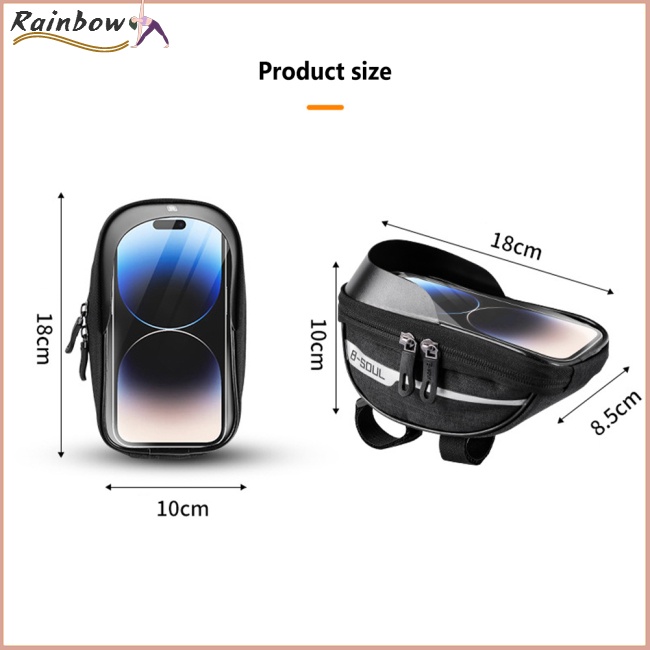 Túi Đựng Điện Thoại Bằng Vải Oxford 600d Dung Tích Lớn 2l Chống Nước Có Thể Chạm Màn Hình Cảm Ứng Giá Đỡ