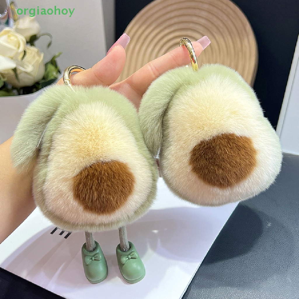 Móc Khóa Hình Quả Bơ Nhồi Bông Đáng Yêu