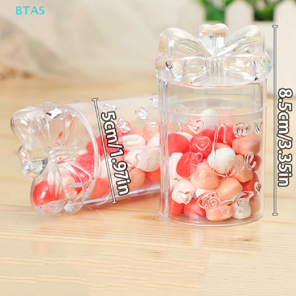 Hộp Nhựa Trong Suốt Đựng Kẹo Trang Sức Có Nắp Đậy