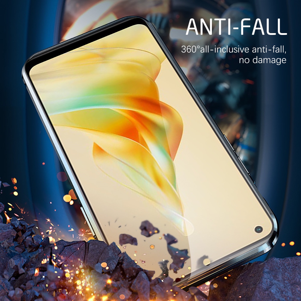 Ốp Lưng Kính Cường Lực Hai Mặt Cho Oppo Reno8 T 4G Reno8T CPH2481 Reno 8T 5G