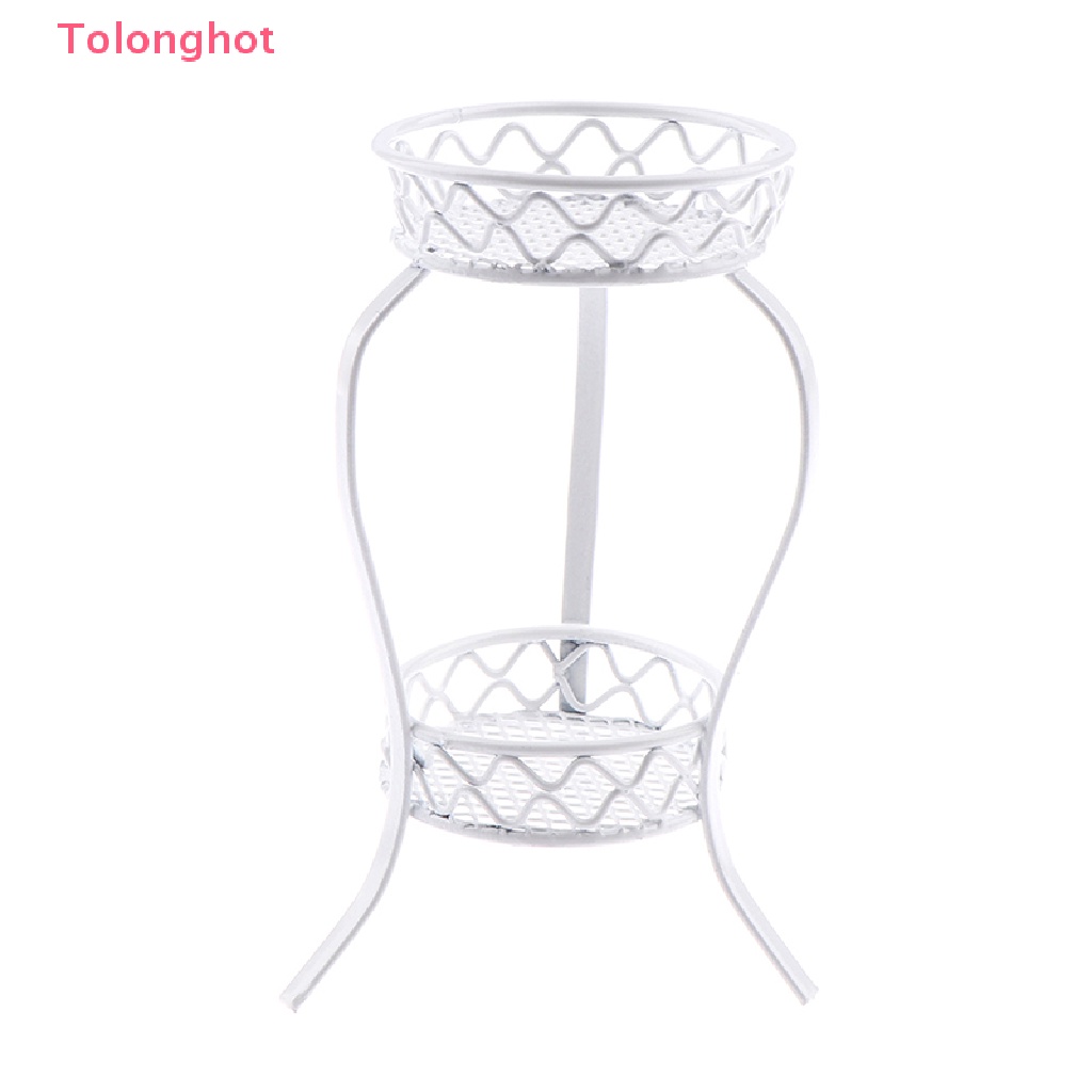 Giá Đỡ Chậu Hoa Mini Bằng Sắt Tỉ Lệ 1: 12 Dùng Trang Trí Nhà Búp Bê