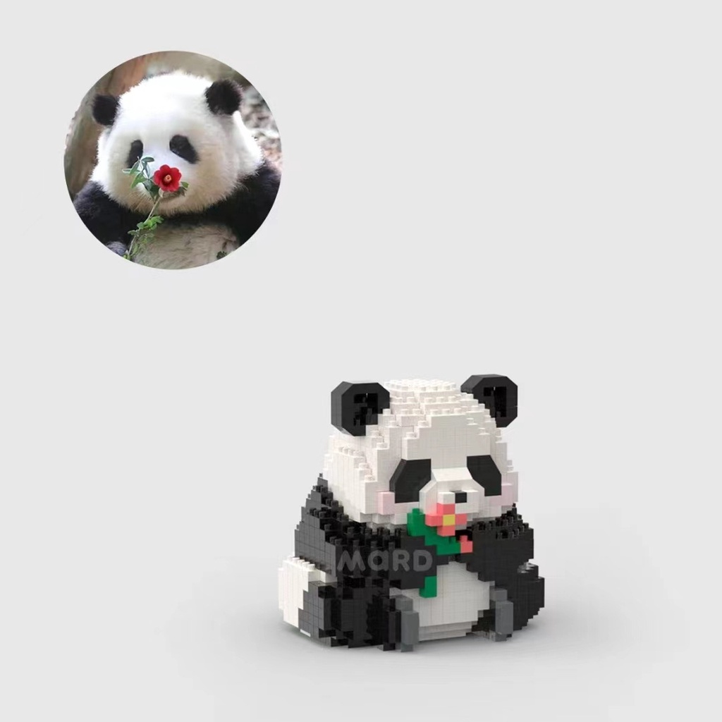 Đồ Chơi Lắp Ráp Mô Hình Hoa Gấu Trúc Cỡ Nhỏ Dễ Thương