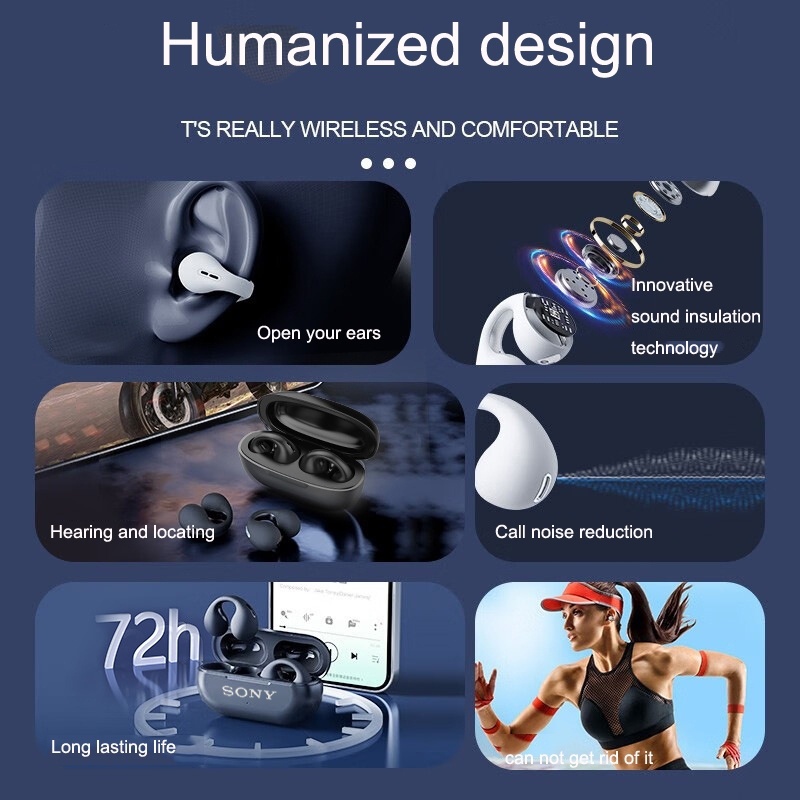 SONY Tai Nghe Nhét Tai Bluetooth Không Dây Âm Thanh Sống Động Chất Lượng Cao 24h