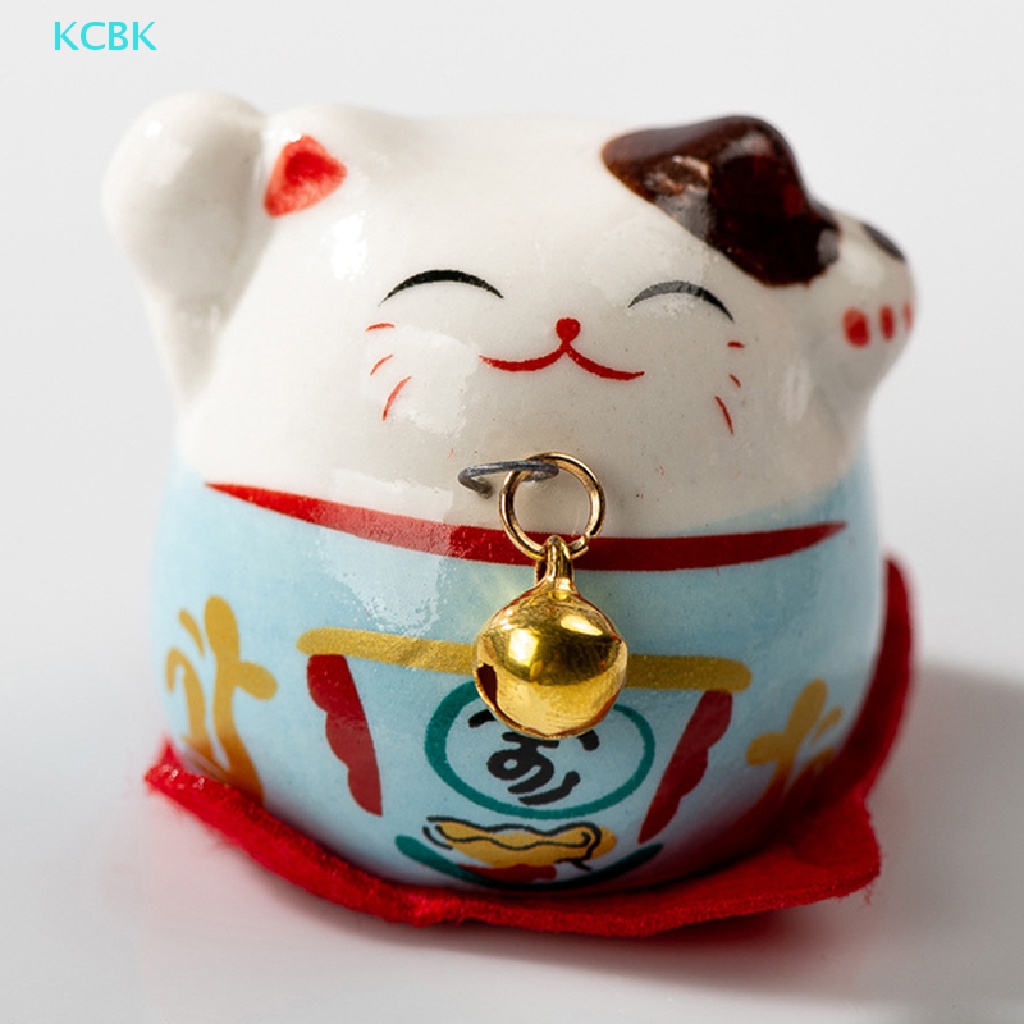 1 Chú Mèo May Mắn Bằng Gốm Sứ Kích Thước 40MM