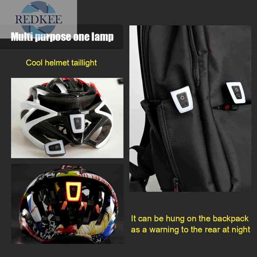 Đèn Cảnh Báo An Toàn Sạc USB Gắn Đuôi Xe Đạp