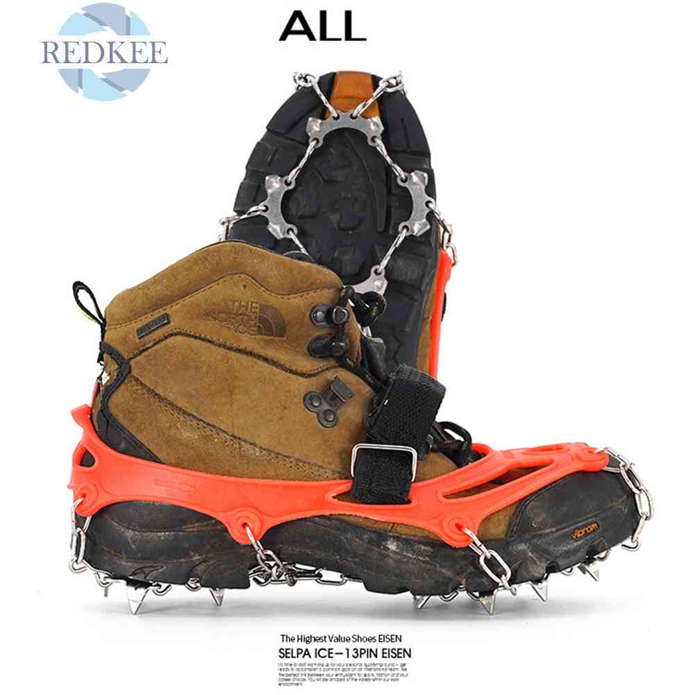Cặp Đế Lót Giày 13 Răng Chuyên Dụng Cho Leo Núi Mùa Đông