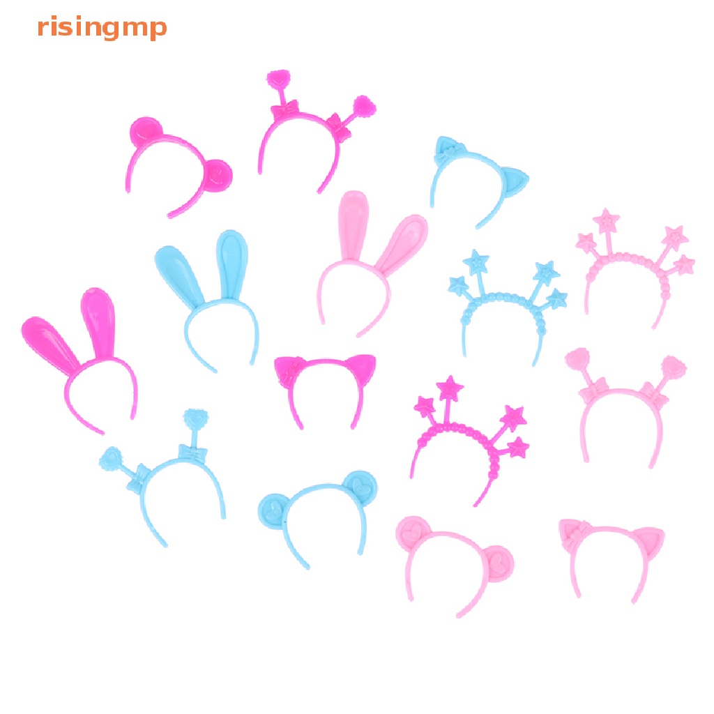 Set 5 Băng Đô Tai Thỏ / Mèo / Gấu Mini 30cm Dành Cho Búp Bê