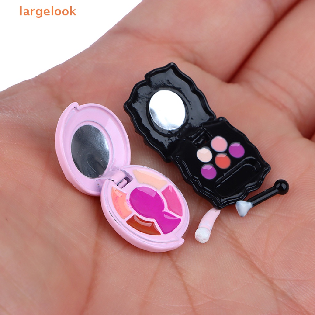 1 Set Hộp Phấn Mắt Phấn Má Hồng 1: 12 Kèm Cọ Trang Điểm Cho Nhà Búp Bê