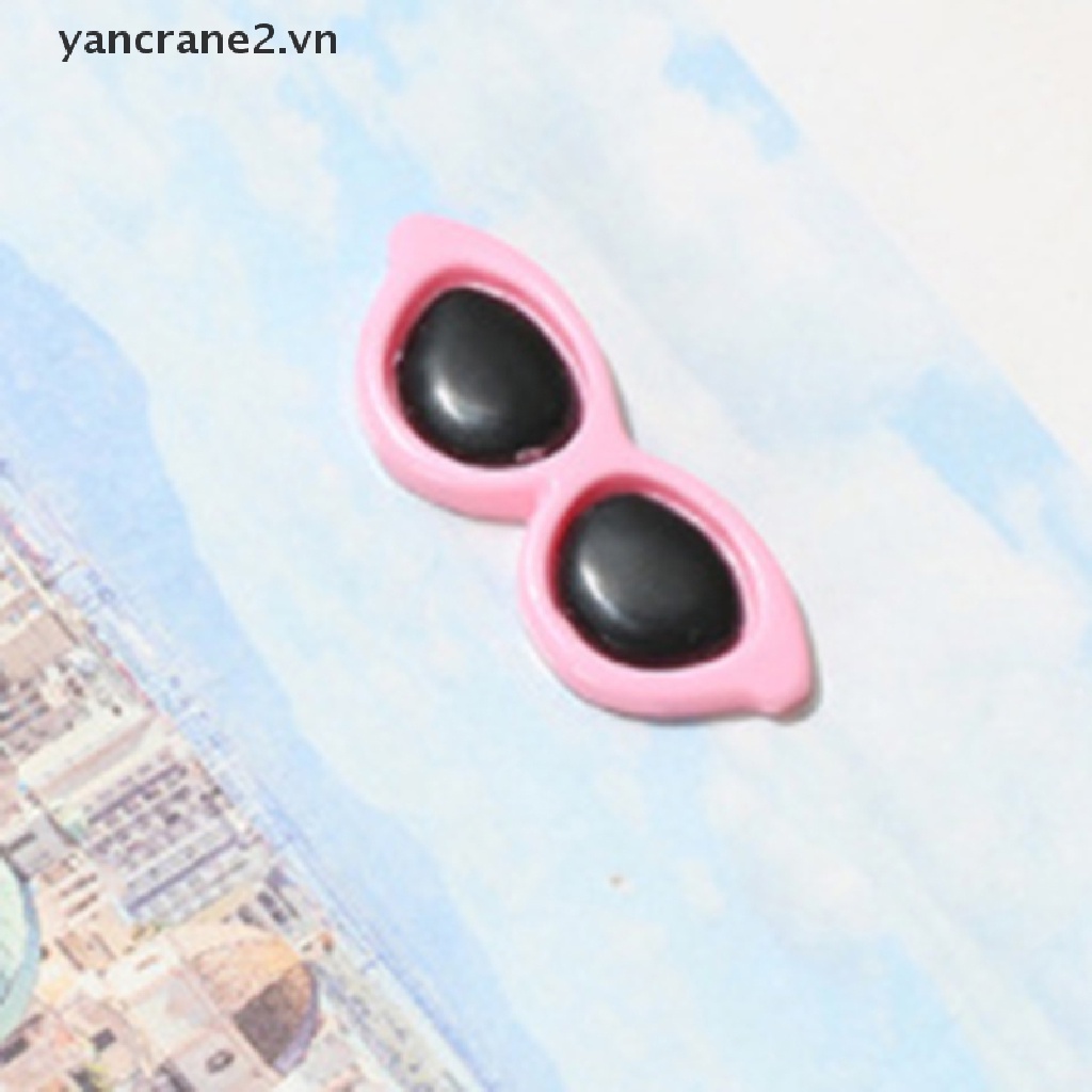 Bộ 10 Kính Mát Tròn Dùng Trang Trí Nhà Búp Bê DIY yancrane2.vn