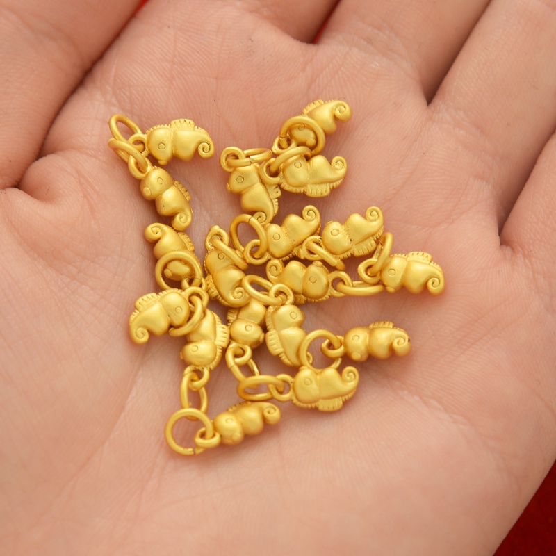 Mặt Dây Chuyền Hình Cá Ngựa Nhỏ Màu Sắc Mạnh Mẽ Dùng Làm Trang Sức diy