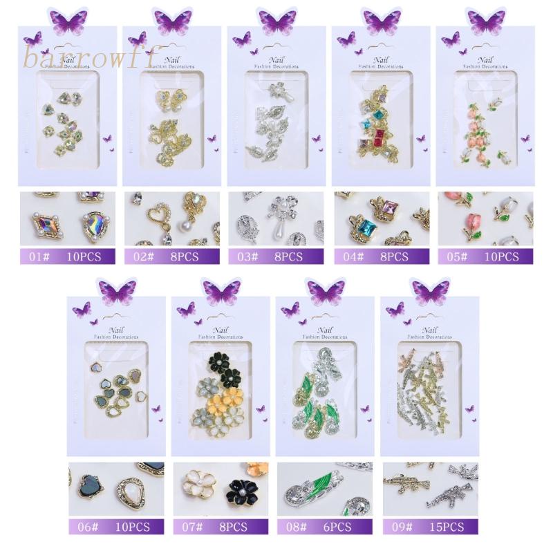 Set 10 Hạt Kim Cương Giả 3D Sang Trọng Trang Trí Móng Tay Cr