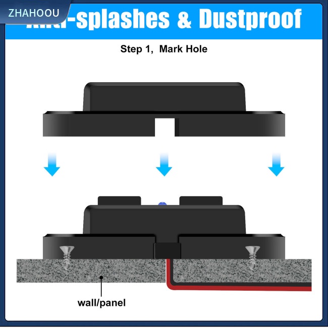 ☃Nhà Cửa☃ Ổ Cắm Sạc Nhanh Usb Kép 5v4.8a Kèm Vỏ Bảo Vệ Chống Bụi Tự Động Đóng