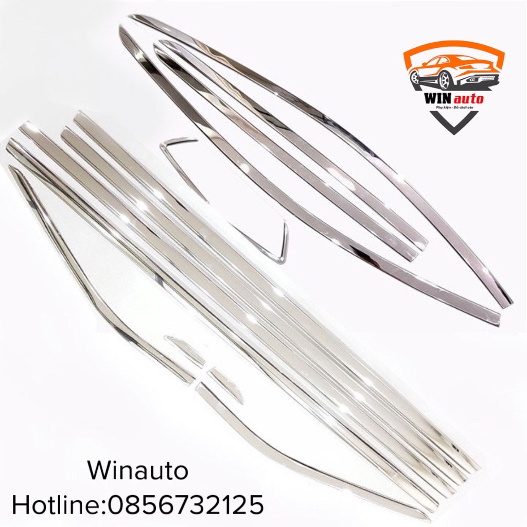 Nẹp viền chân kính, cong kính xe Mitsubishi Xpander 2018- 2021, 2022 hàng inox cao cấp