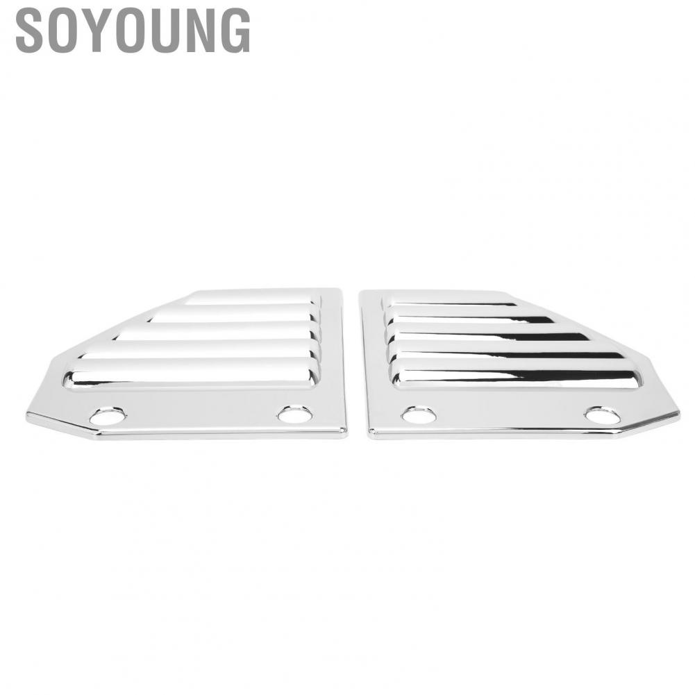 Soyoung Vent Fender Intake Grille  Car Exterior Hood Glossy Surface Sturdy Construction Wear Resistant for Vehicle
