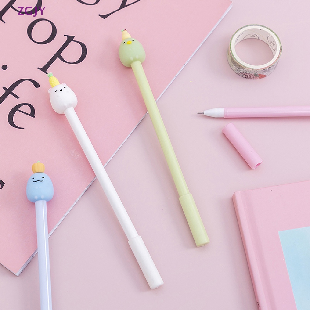 Bút Mực Gel Họa Tiết Trái Cây Hoạt Hình ZGJY Dễ Thương Cho Trường Học / Văn Phòng Mới