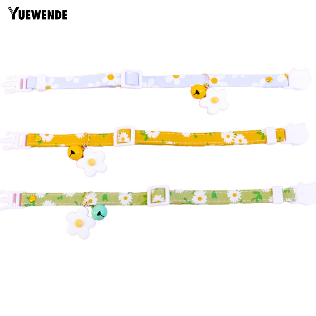 Ye.b Vòng Cổ Thủ Công Mịn Màng Có Chuông Sành Điệu Dành Cho Chó Mèo