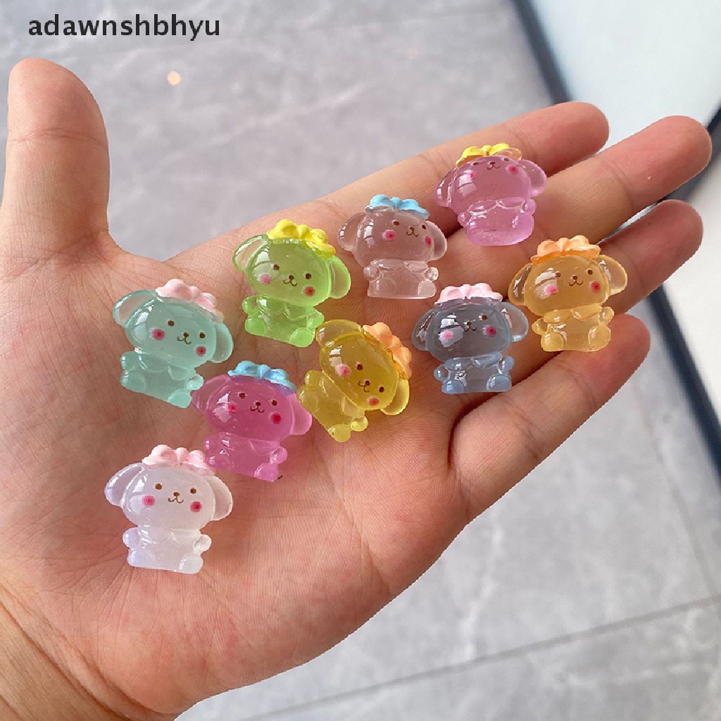 Set 10 Đồ trang trí Động Vật Hoạt Hình Mini Phát Sáng Trong Bóng Tối Trang Trí Tiểu Cảnh