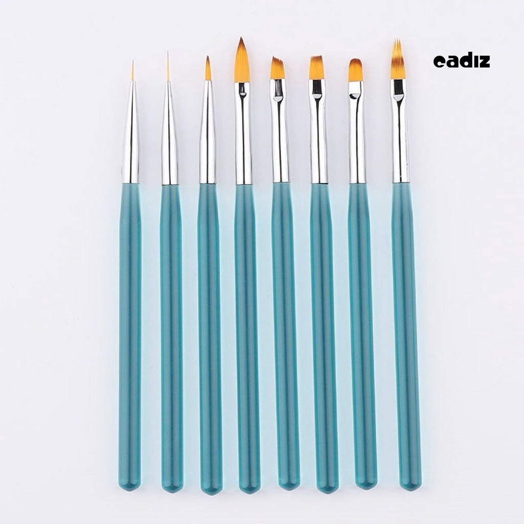 Bộ 8 Cây Bút Vẽ Móng Tay Bằng Lông Mềm Không Nhuộm Màu DIY