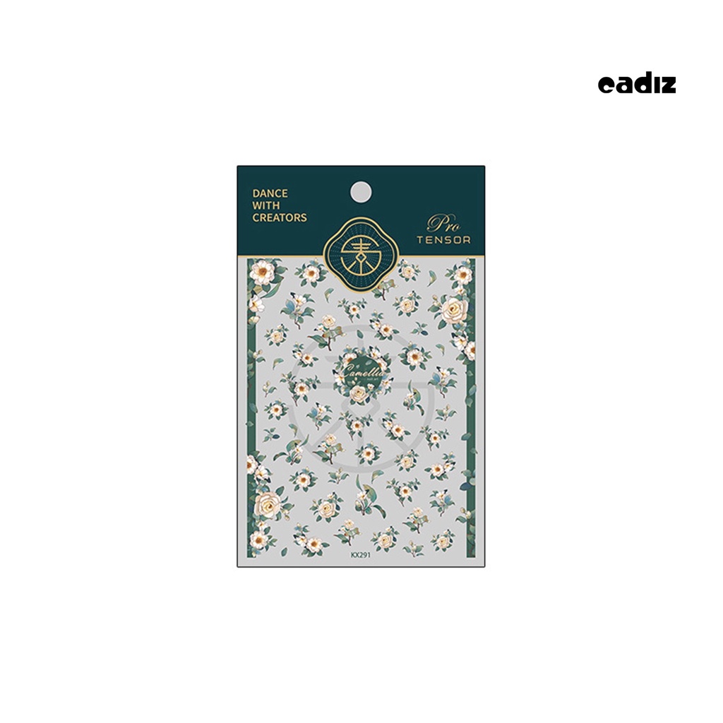 Miếng Dán Móng Tay Tự Dính Không Phai Siêu Mỏng Họa Tiết Hoa Phong Cách Nhật Bản Cho Nữ