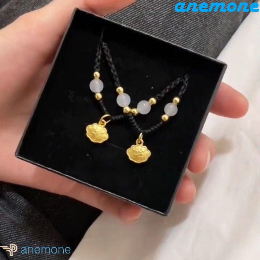 Vòng cổ Hạt Mặt Ổ Khóa An Toàn May Mắn Thời Trang Cho Nữ