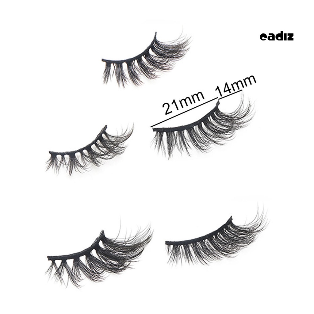 Set 10 Cặp Lông Mi Giả 3D Tạo Hiệu Ứng Trang Điểm Tự Nhiên