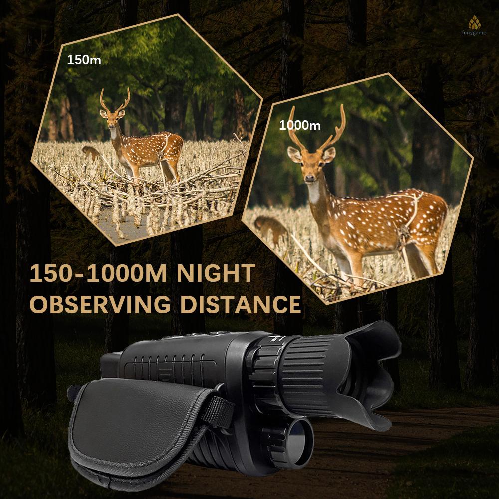 Ống Nhòm Hồng Ngoại Kỹ Thuật Số 1.5 Inch TFT 4X Zoom 150-1000M Tầm Nhìn Ban Đêm Chất Lượng Cao