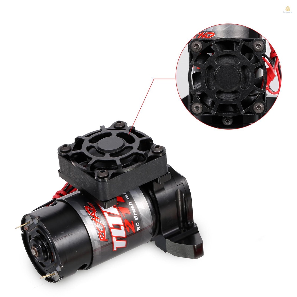 Động Cơ Chổi Than 21T 550 Kèm Quạt Tản Nhiệt Và Giá Đỡ Động Cơ Thay Thế Cho Xe Điều Khiển Traxxas Trx-4 Trx-6 RC 1 / 10