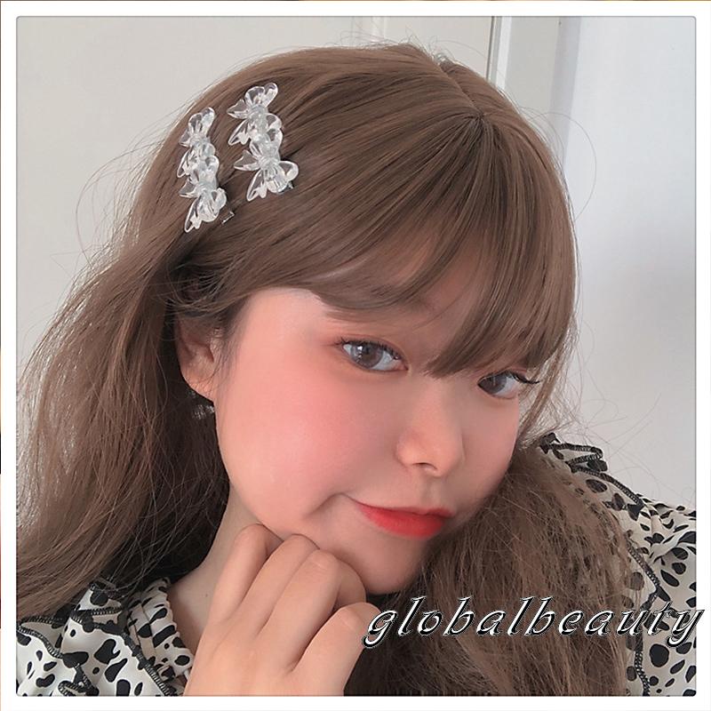 1 / 2 Kẹp Tóc Nơ Nhựa Trong Suốt Thời Trang 00GB