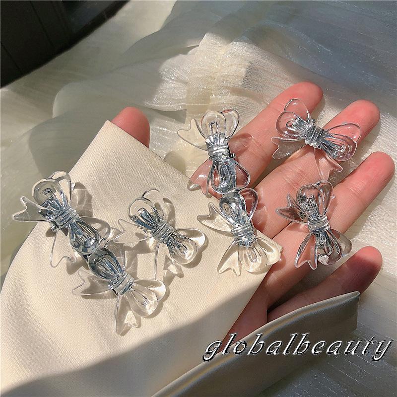 1 / 2 Kẹp Tóc Nơ Nhựa Trong Suốt Thời Trang 00GB