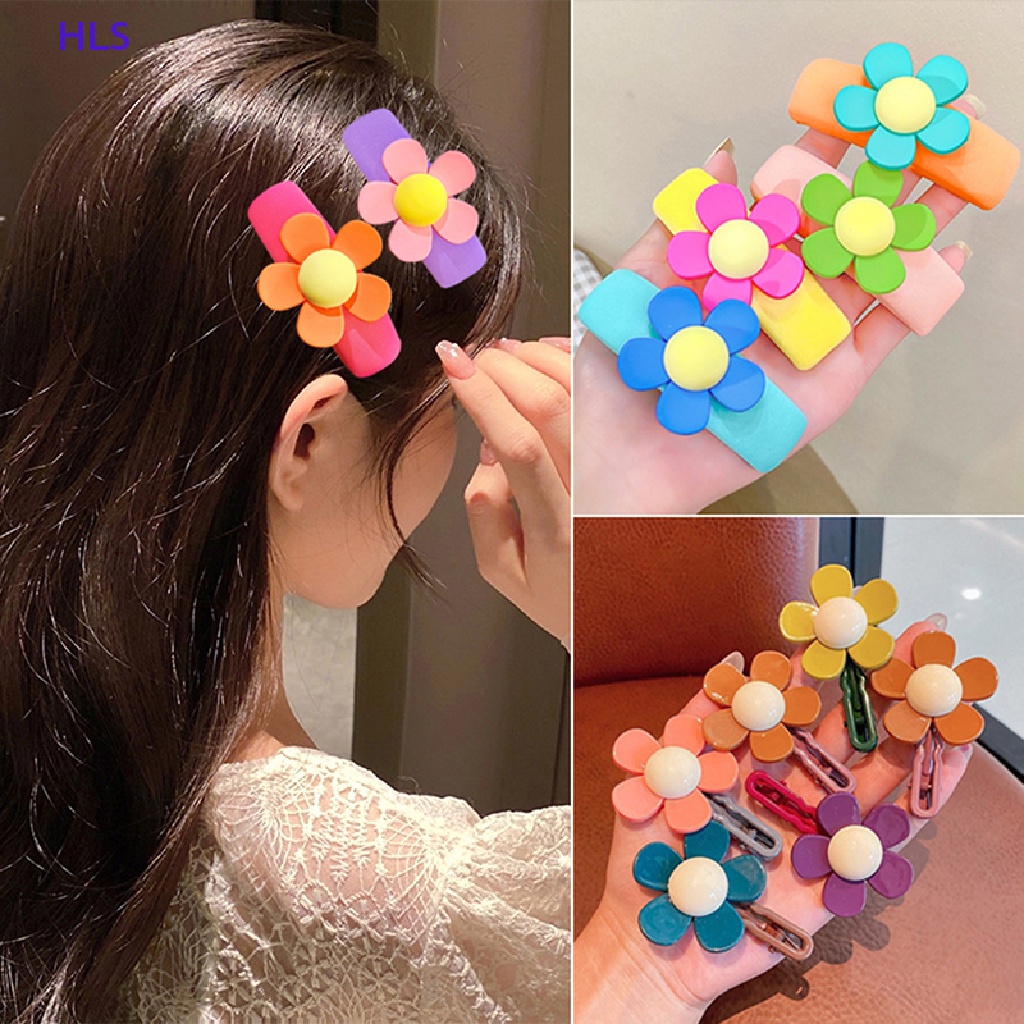 Kẹp Tóc Hình Hoa Nhiều Màu Sắc Ngọt Ngào Cho Nữ