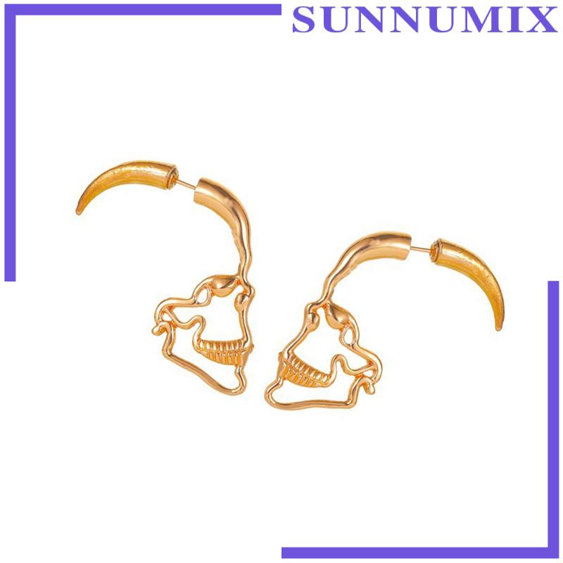 Bông Tai Hình Đầu Lâu Phong Cách Punk Cổ Điển Độc Đáo