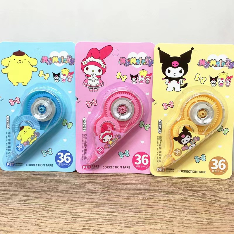 SANRIO Dây Đai Chỉnh Sửa Tư Thế Họa Tiết Hoạt Hình Melody Màu Sắc Ngẫu Nhiên