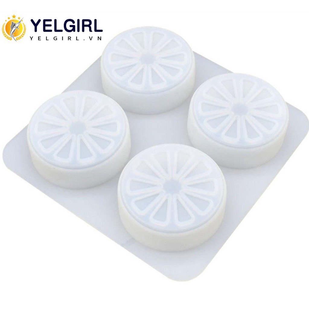 Khuôn Silicone Làm Xà Phòng Hình Trái Cam Sáng Tạo