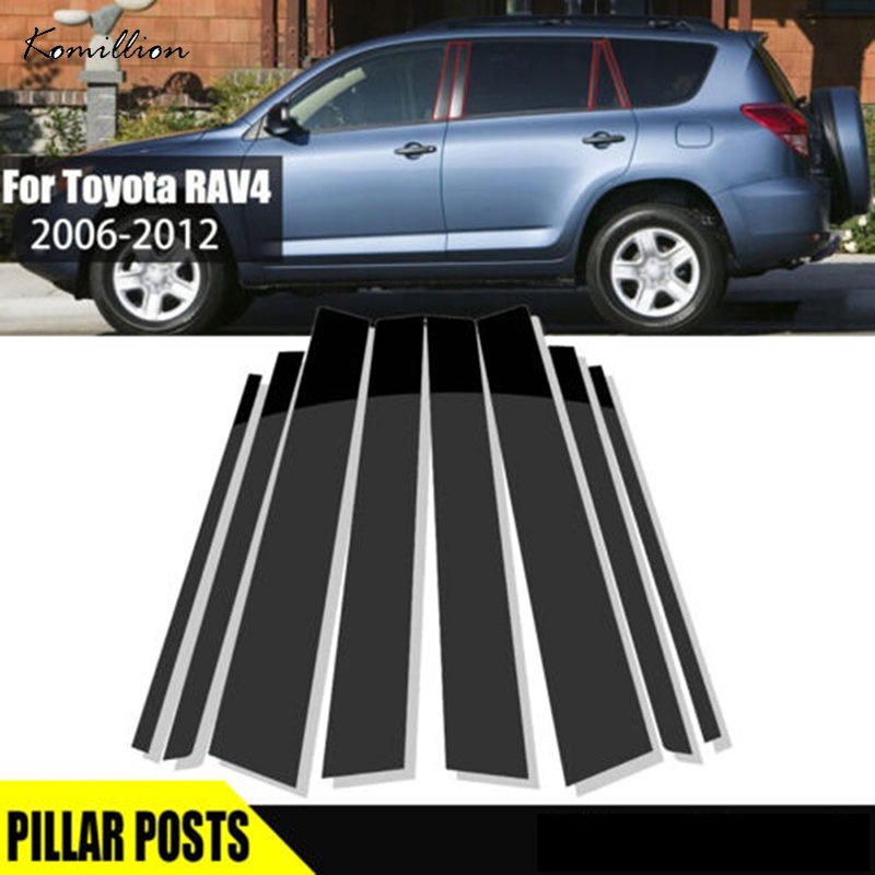 Set 8 Miếng Dán Cửa Sổ Xe Hơi Toyota RAV4 XA30 2006-2012