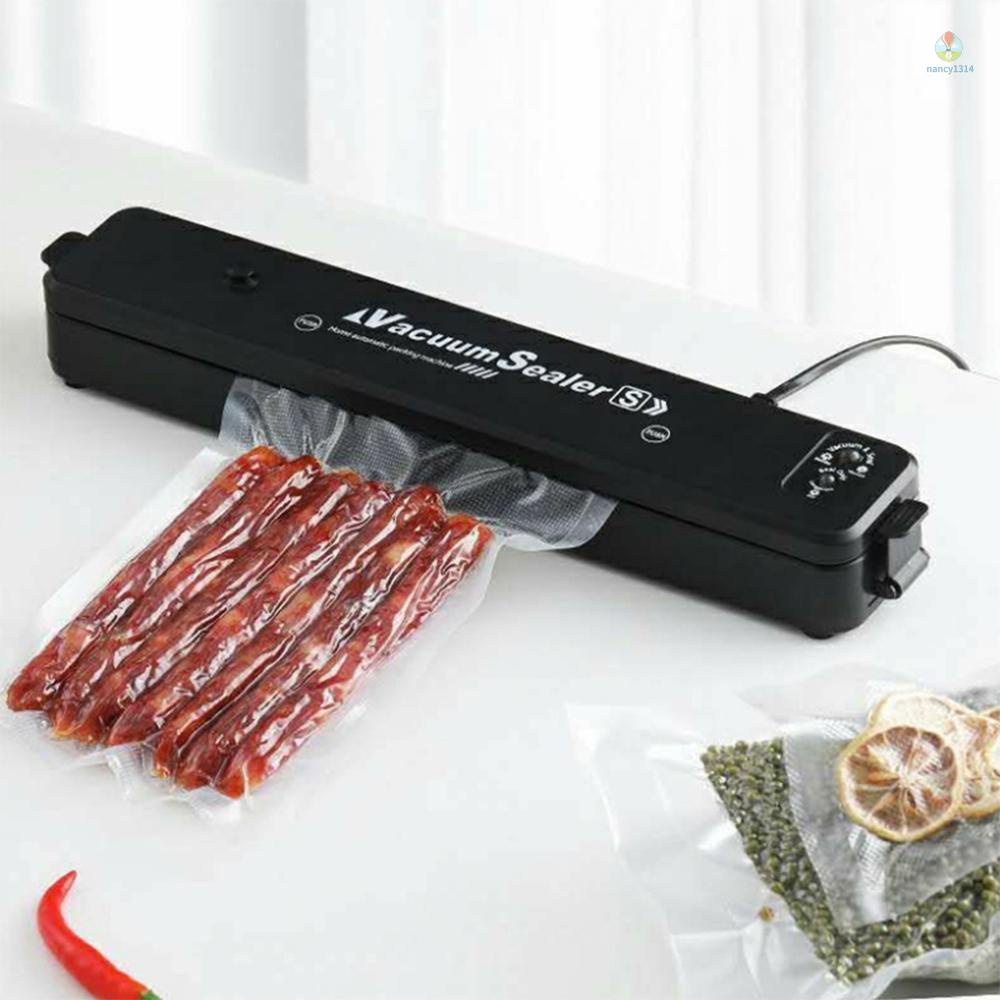 Máy Hút Chân Không Bảo Quản Thực Phẩm Khô Và Ẩm Kèm 10 Túi Hút Chân Không Bảo Quản Thực Phẩm Tươi Ngon Cho Ong
