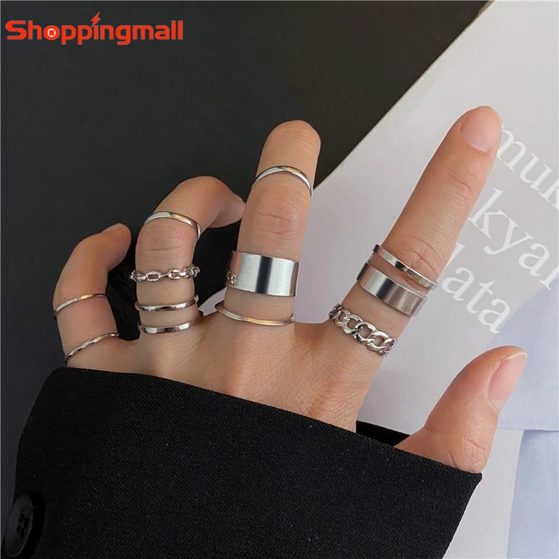 Nhẫn Hình Tròn / Bướm / Trái Tim Màu Vàng / Bạc Ngọt Ngào Thời Trang Cho Nữ