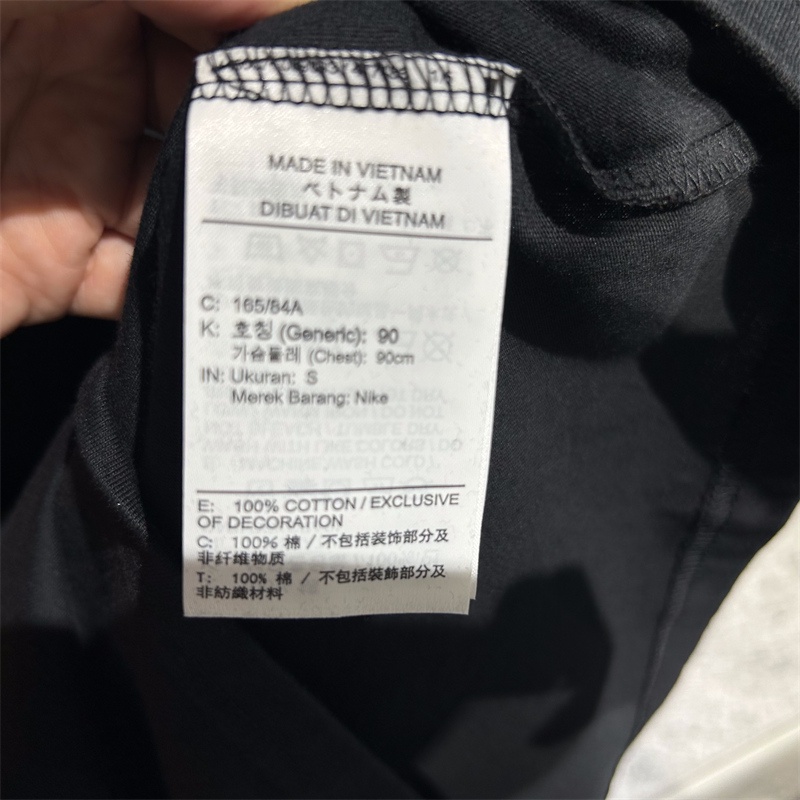 Jordan 100% cotton t-shirt nam thoáng khí phim hoạt hình in thể thao giản dị cổ tròn tay ngắn