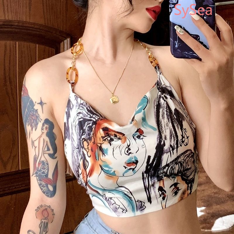 Áo Hai Dây Y2k Thời Trang Mùa Hè Quyến Rũ Cho Nữ