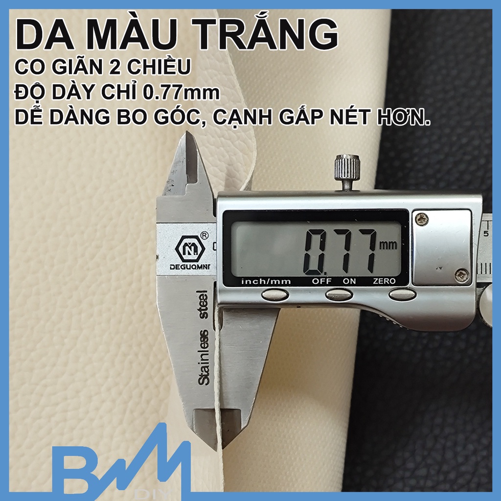 Da PU loại mỏng co giãn 2 chiều chuyên bọc loa