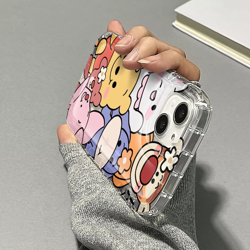 Ốp Điện Thoại Silicon TPU Mềm Dễ Thương Chống Sốc Chống Vỡ Cho IPhone 14 13 12 11 Pro XS Max X XR 8 + 7 Plus