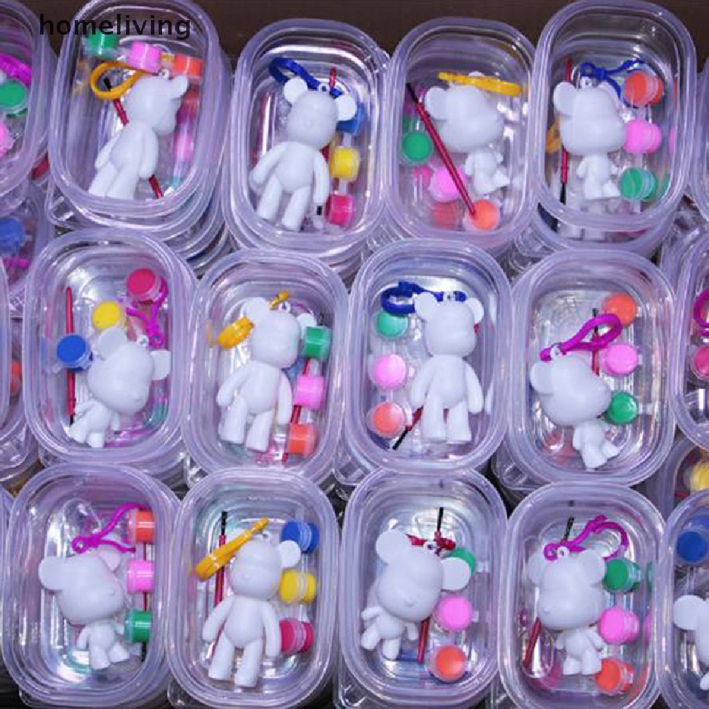 Homeliving Hộp Quà Đồ Chơi Vẽ Tay Hình Gấu Violent Graffiti Chuyên Nghiệp DIY Cho Bé