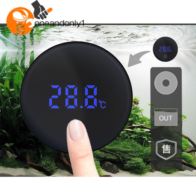Nhiệt Kế Kỹ Thuật Số Có Đèn Led Kỹ Thuật Số Kèm Hộp Đựng Tiện Dụng Cho Bể Cá / Bể Cá