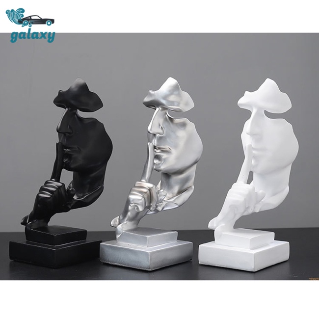 Galaxy Tượng Điêu Khắc Trừu Tượng Bằng Nhựa Resin Màu Vàng Sáng Tạo Trang Trí Nội Thất