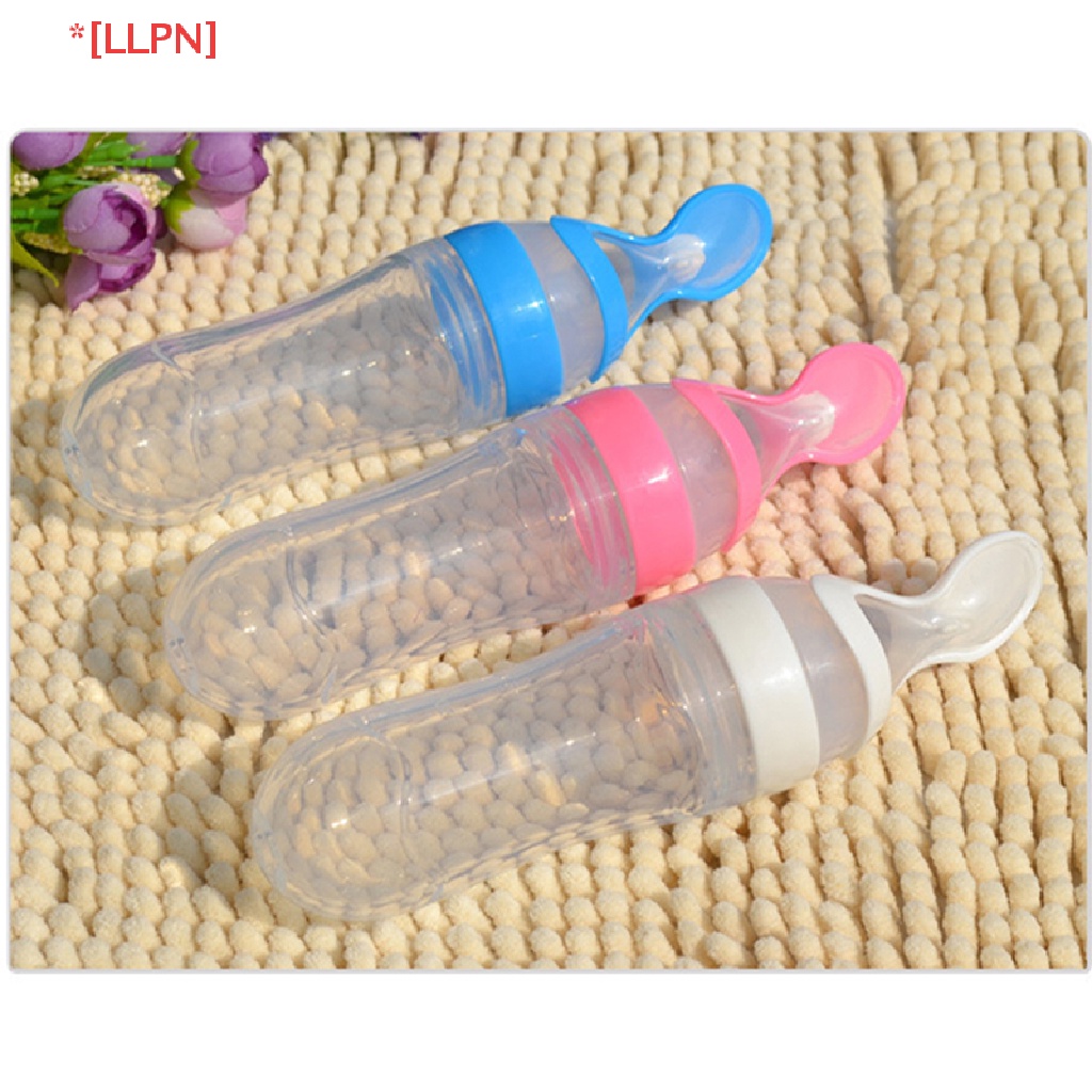 1 Muỗng Ăn Dặm Bằng Silicon Mềm 90ml Tiện Dụng Cho Bé